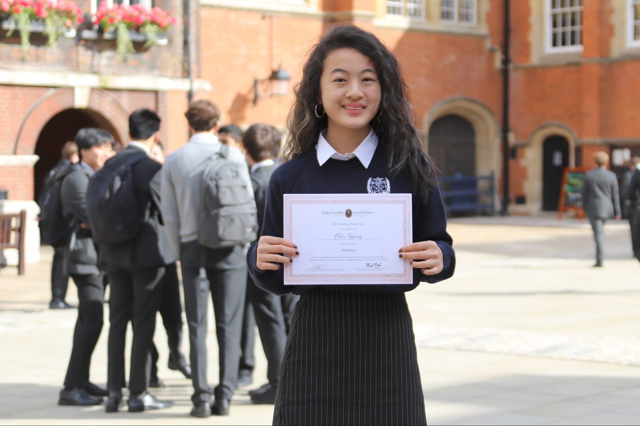 Westminster School - Chloe’s prize-winning essay (John Lock Institute)