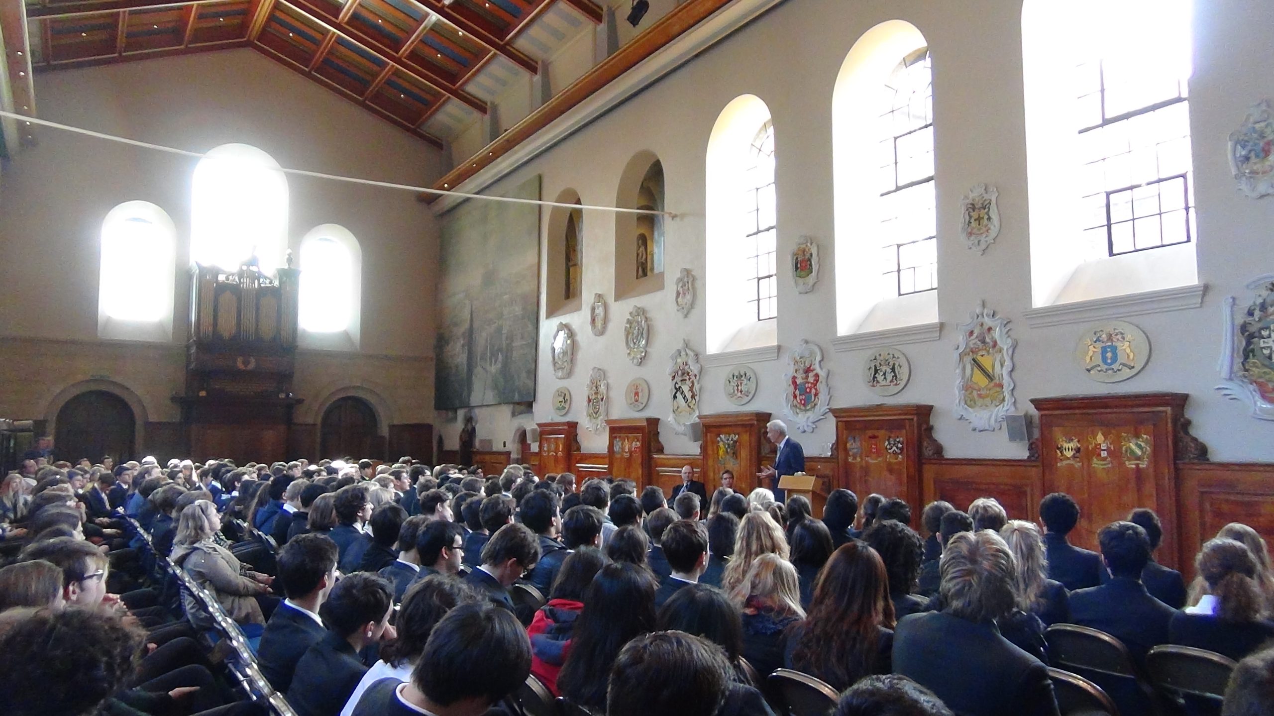 Jon Snow speaking at a Locke Lecture in 2013-14