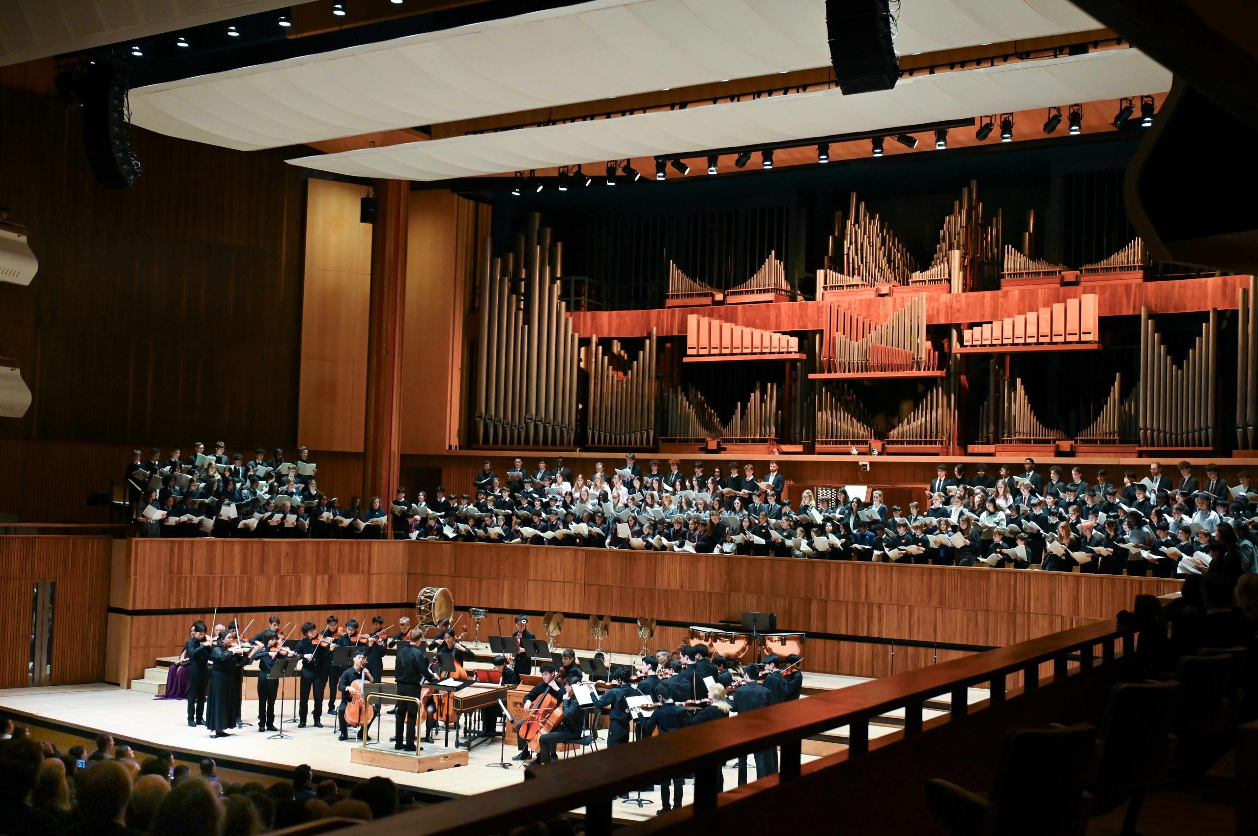 Pupils from Westminster and its partner schools performing in the Royal Festival Hall