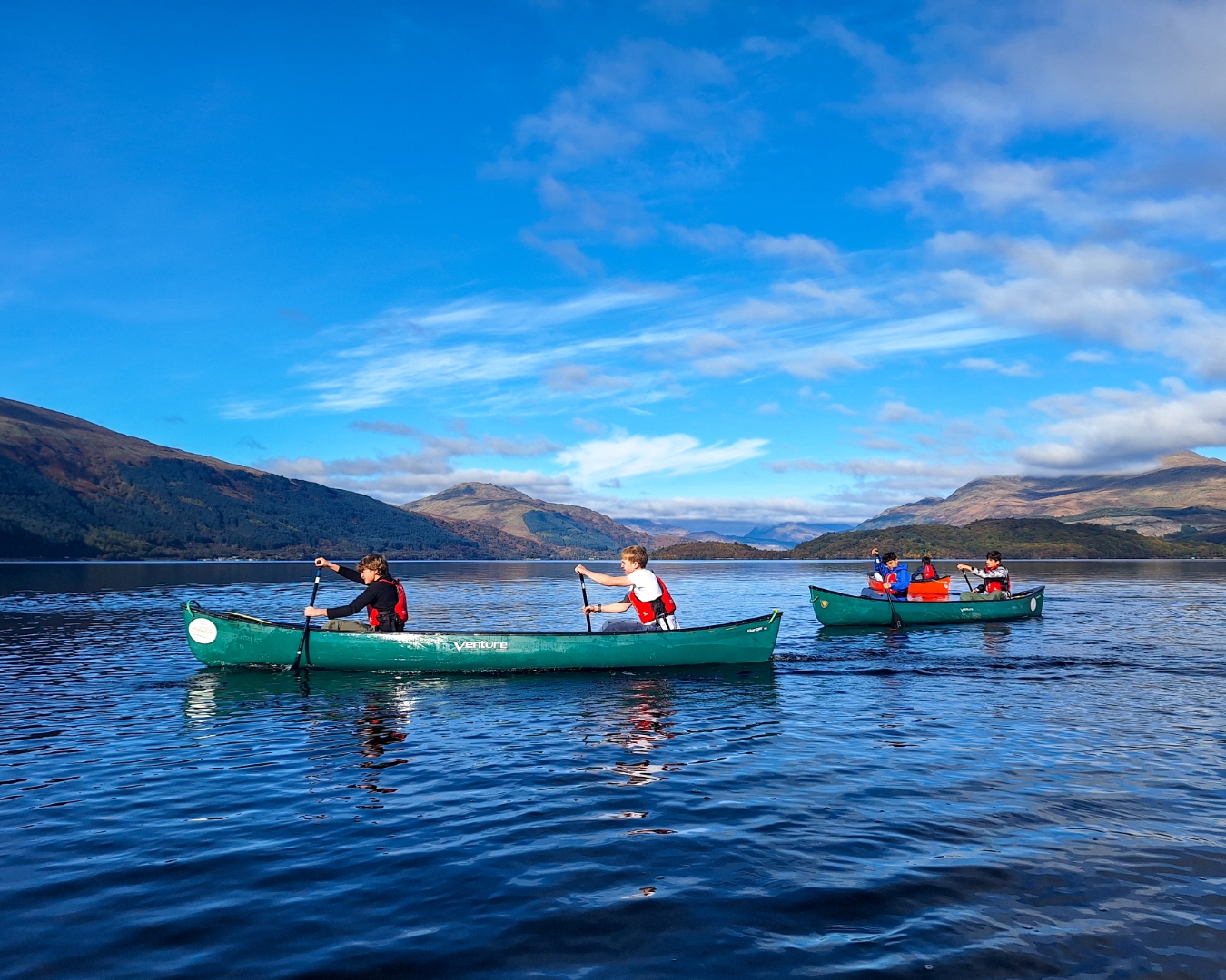 Canoeing on Loch Lomond